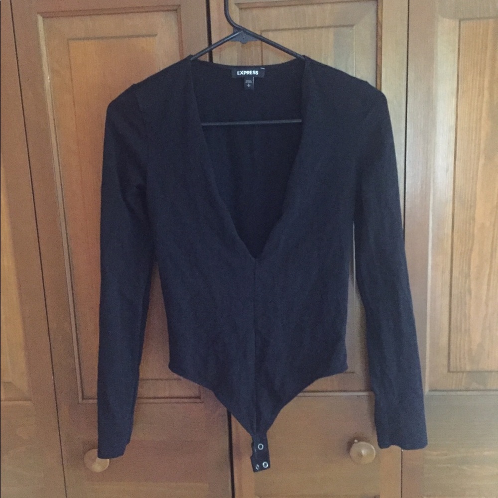 Express Deep V Bodysuit Small